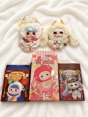 Nommi Blind Box Plush Bundle-3 Boxes, 2 Opened